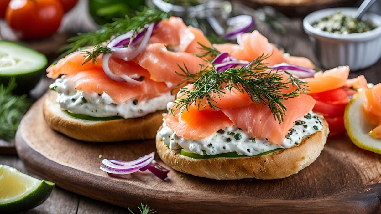 Bagels with Cream Cheese